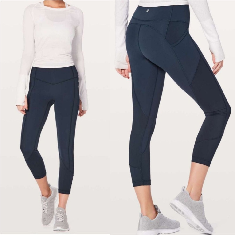 Lululemon All The Right Places Crop 23" True Blue 2 XS NWOT